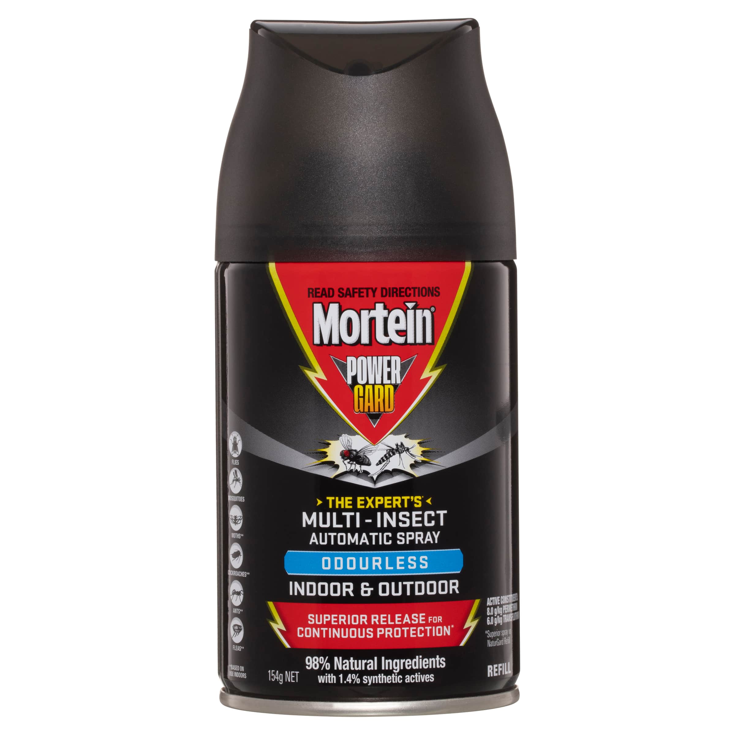 Mortein PowerGard Multi-Insect Automatic Refill Odourless 154g