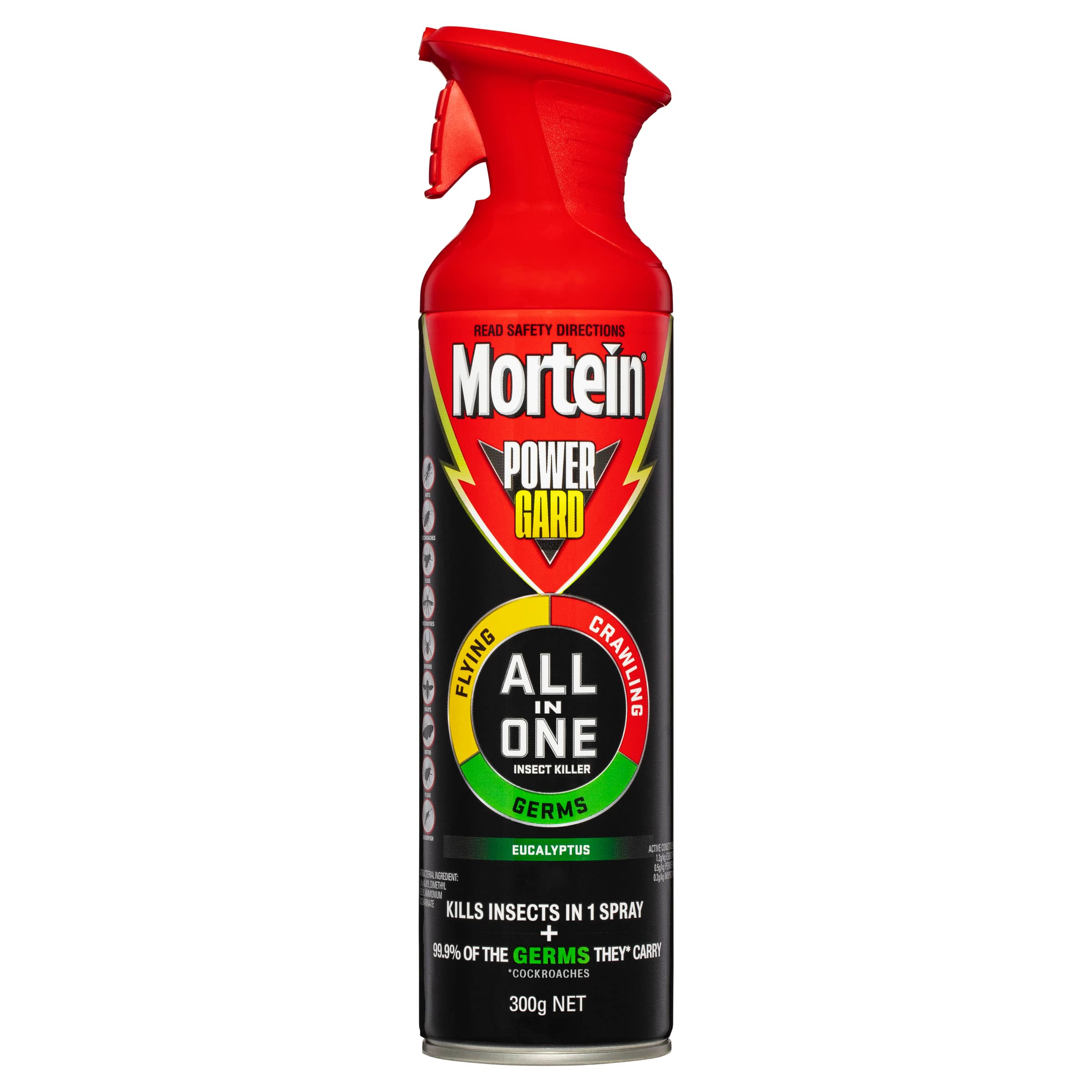 Mortein Powergard All In One Insect Killer Spray Eucalyptus 300g