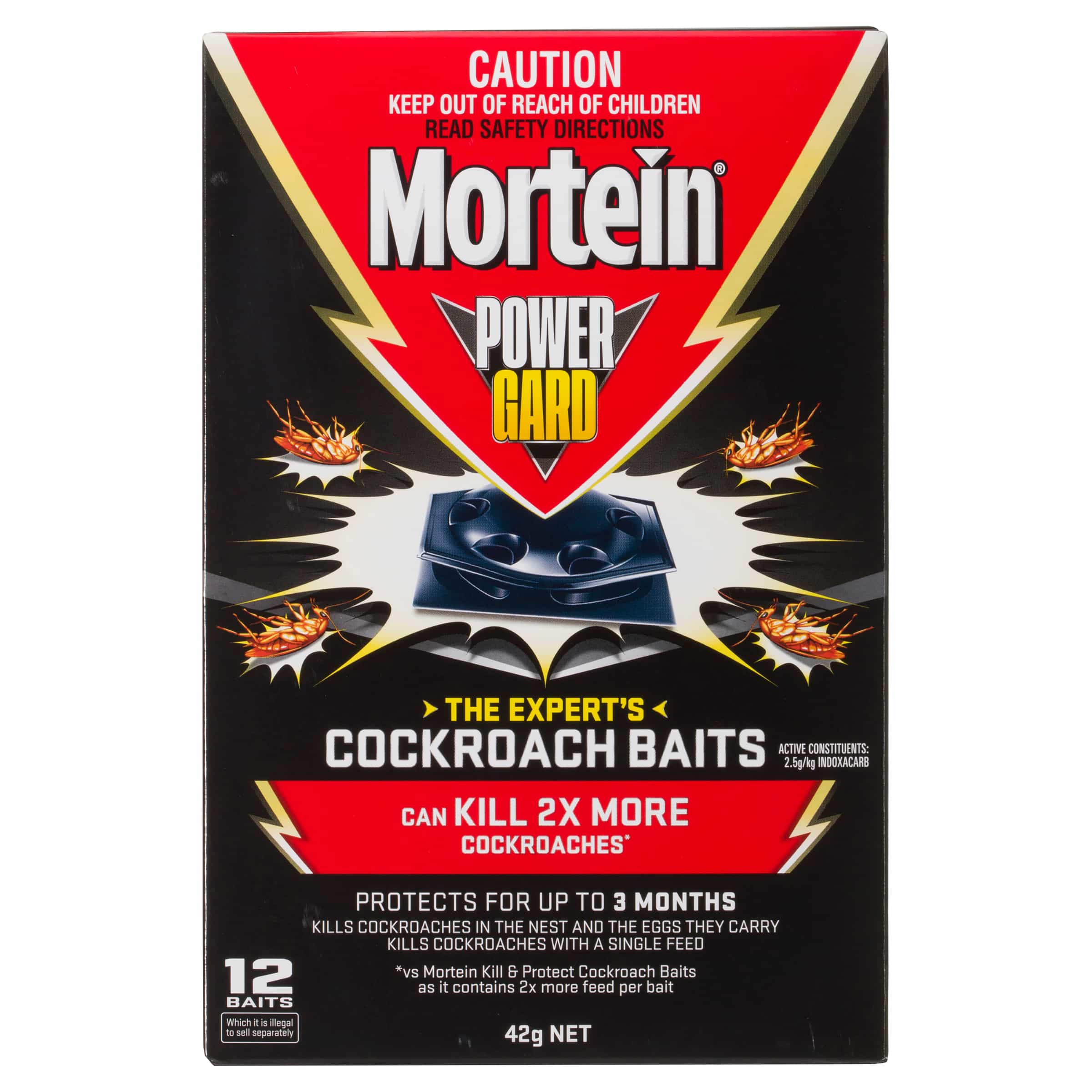 Mortein Powergard Cockroach Baits 12 Pack